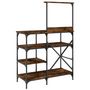 Voir la diapositive 6 : VIDAXL Support de boulanger chêne fumé 90x40x132 cm
