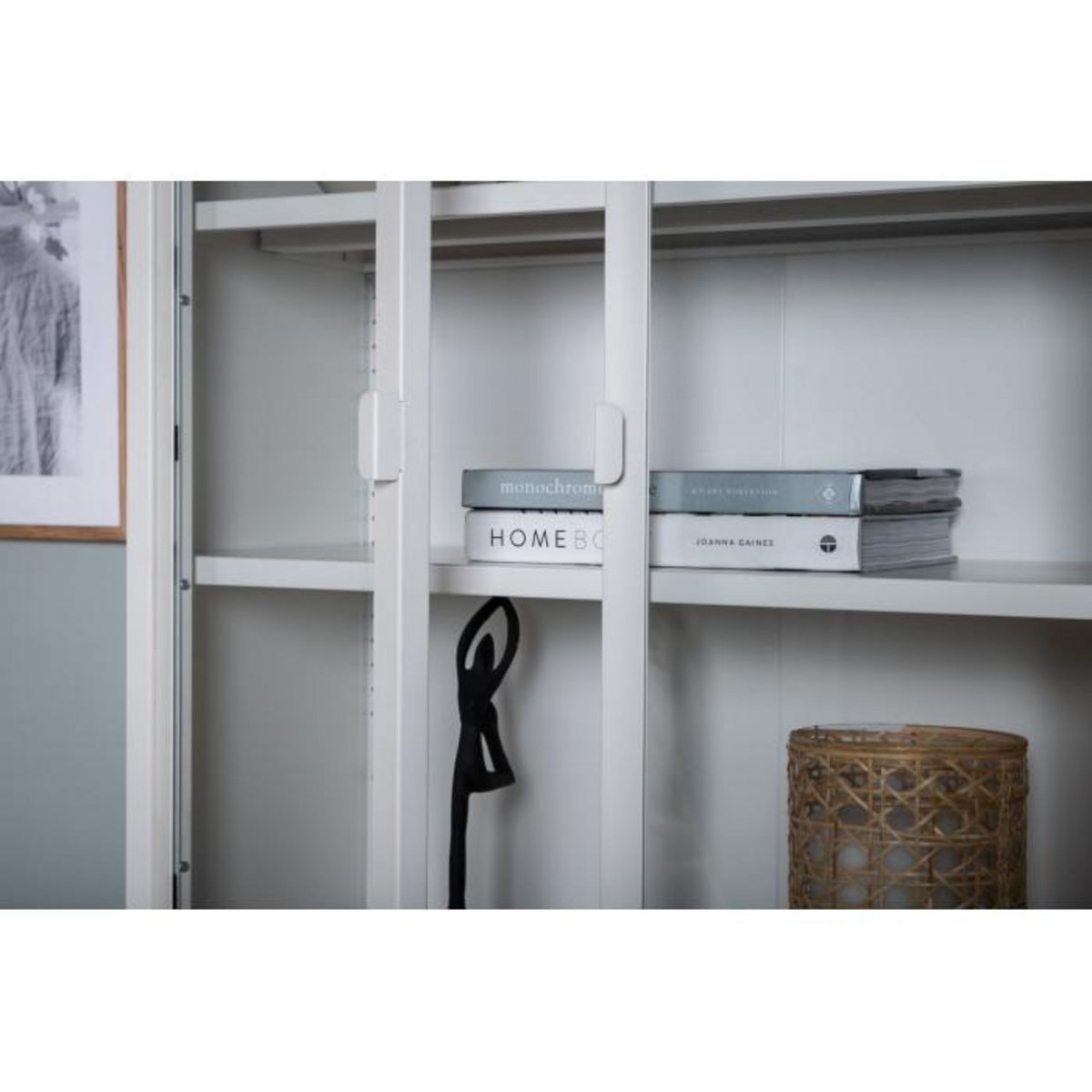 Paris Prix Vitrine 2 Portes en Verre  Misha  150cm Blanc