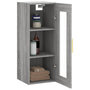 Voir la diapositive 5 : VIDAXL Armoire murale sonoma gris 34,5x34x90 cm