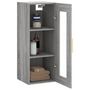 Voir la diapositive 5 : VIDAXL Armoire murale sonoma gris 34,5x34x90 cm