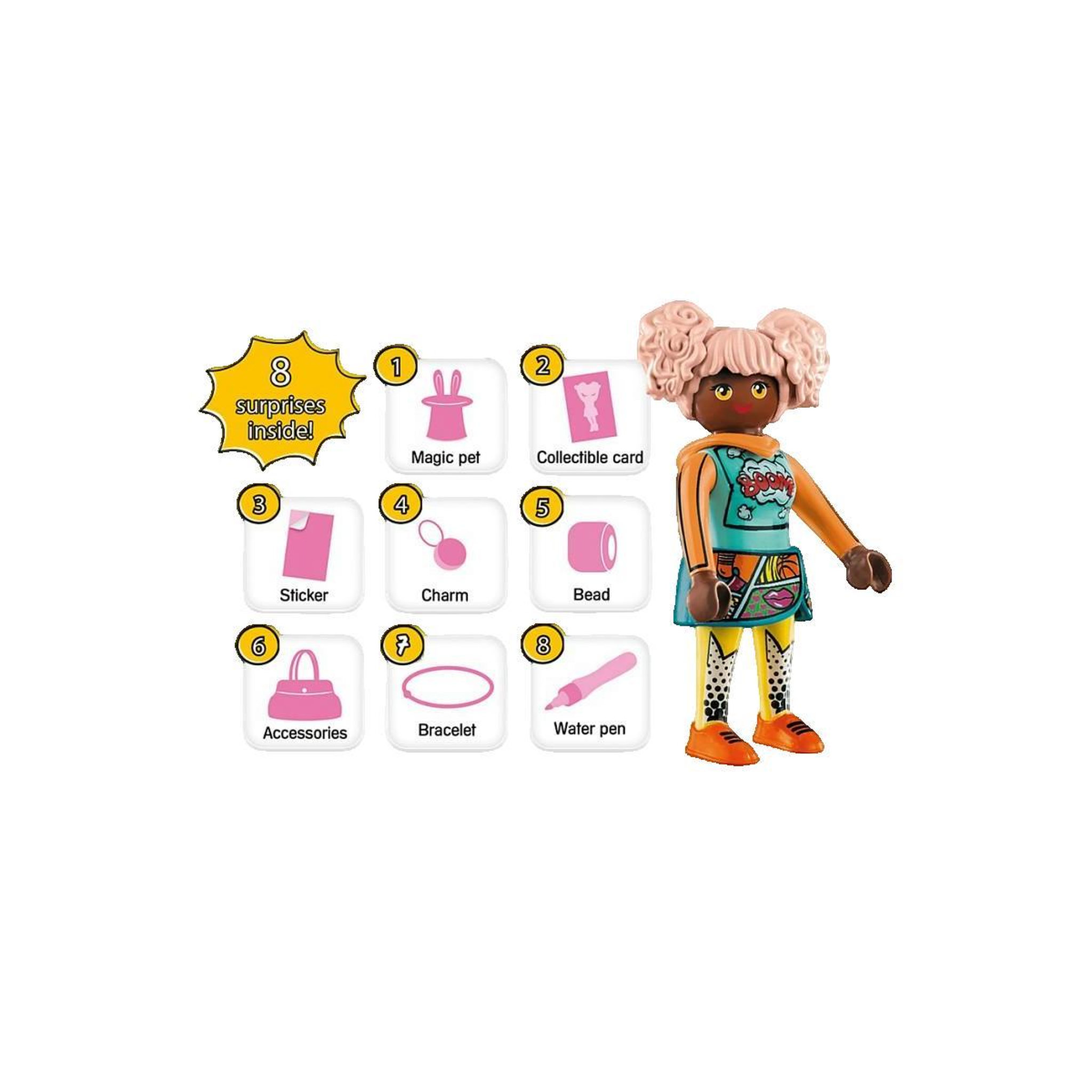 Voir la diapositive 3 : PLAYMOBIL Jouet Playmobil Edwina avec accessoires colorés