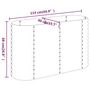 Voir la diapositive 6 : VIDAXL Lit sureleve de jardin Acier enduit de poudre marron