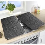 Wenko 2 Couvre-plaques universel - Ardoise