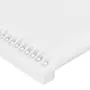 VIDAXL Tete de lit avec oreilles Blanc 147x16x78/88 cm Similicuir