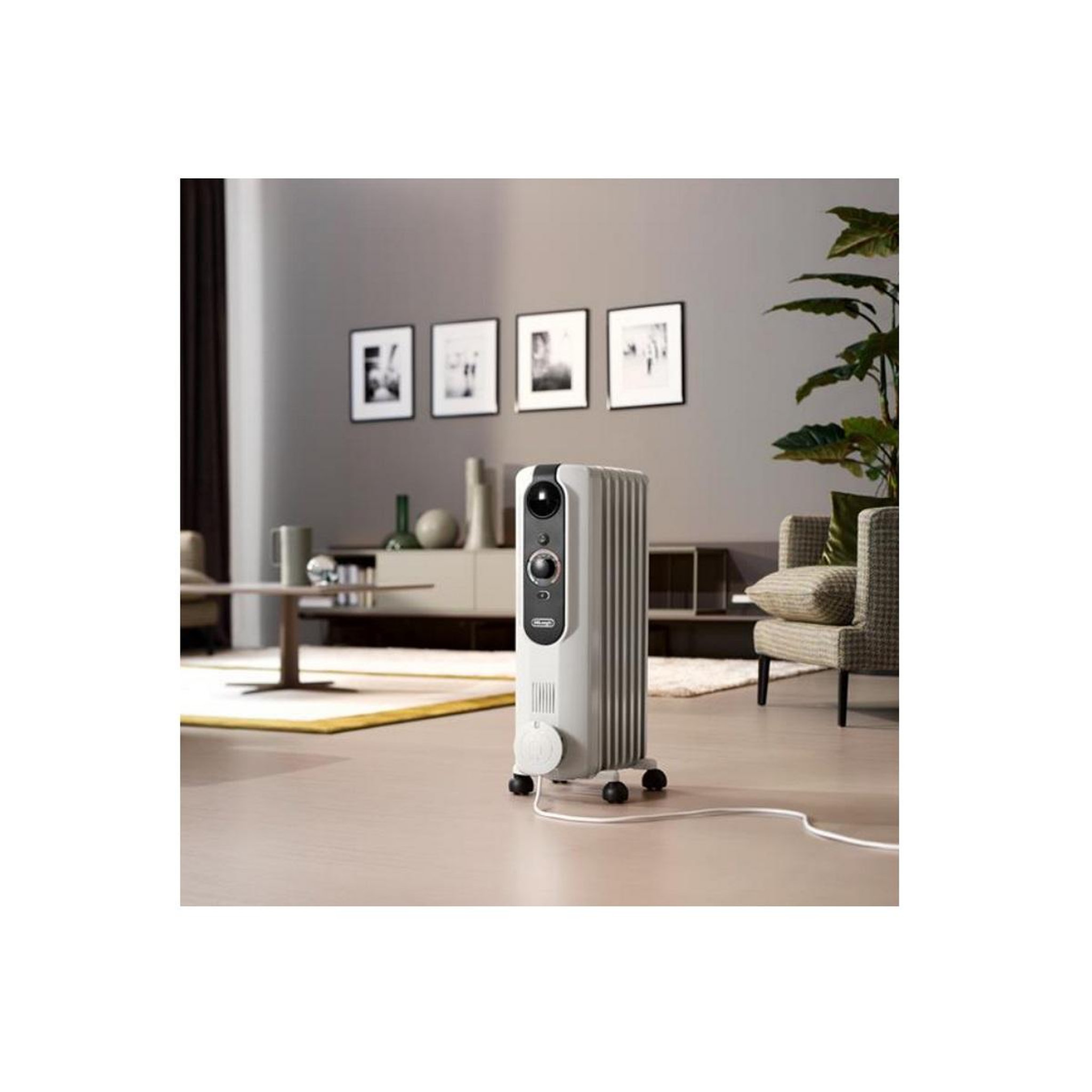 Voir la diapositive 4 : DELONGHI Radiateur à bain d'huile 1500w blanc - trrse0715