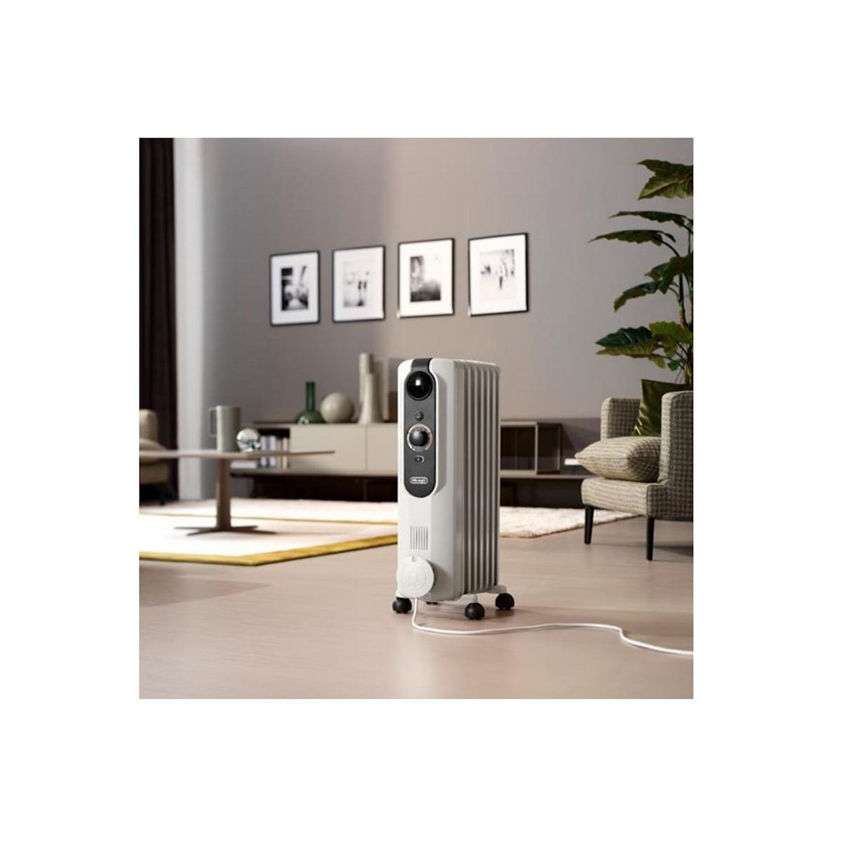 DELONGHI Radiateur à bain d'huile 1500w blanc - TRRSE0715
