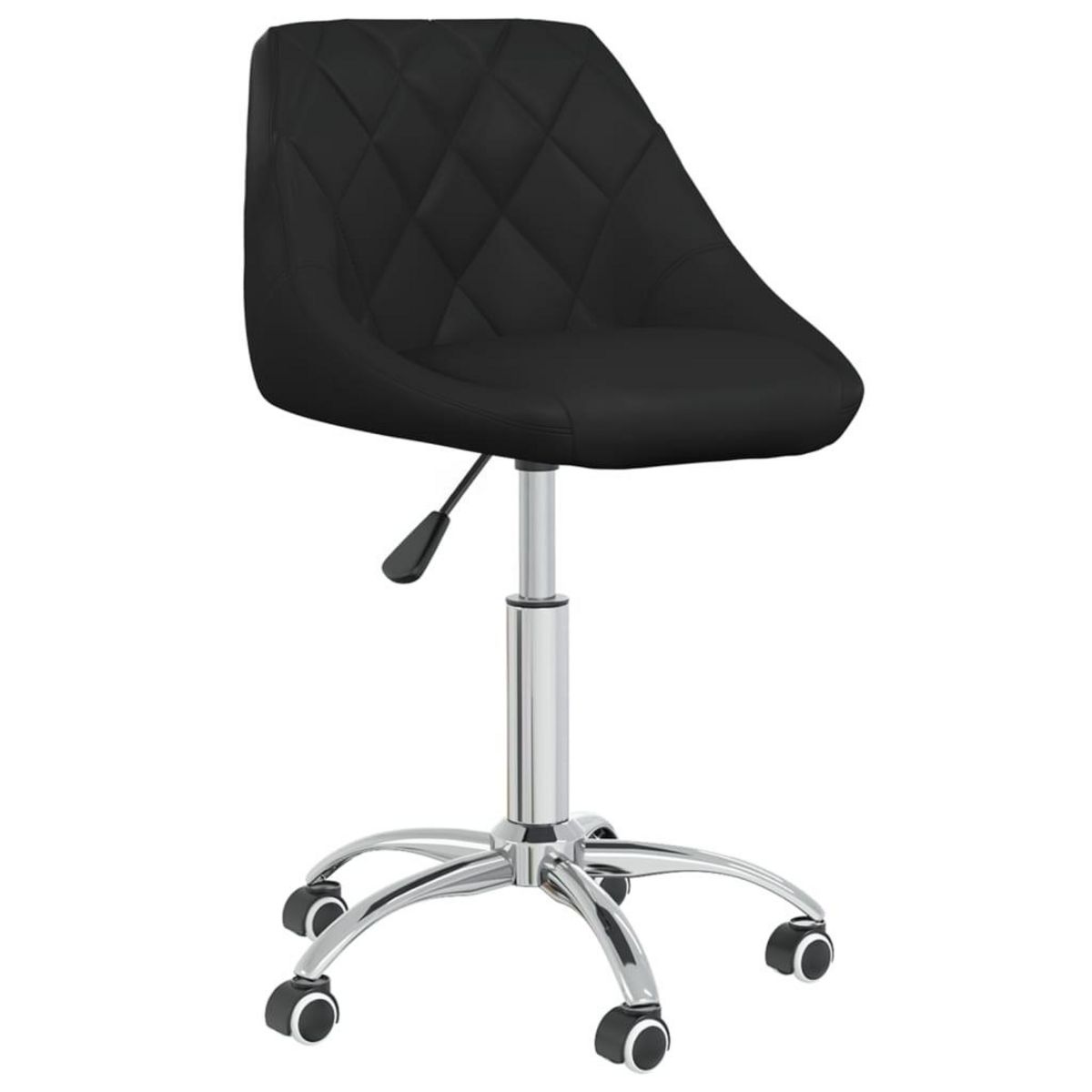VIDAXL Chaise de bureau pivotante Noir Similicuir