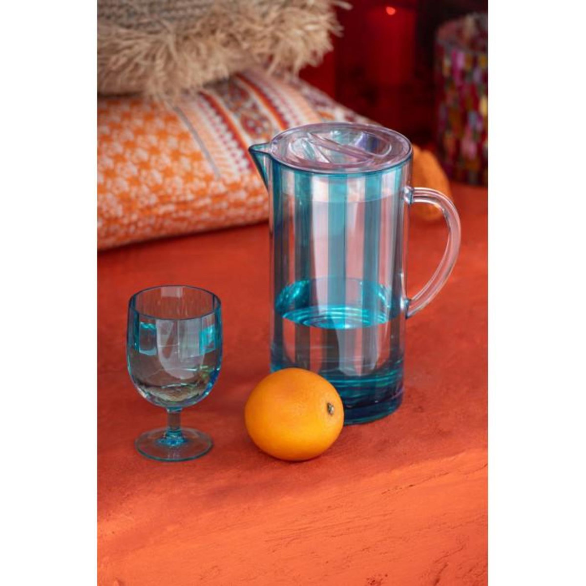 Paris Prix Carafe en Plastique  Mélanie  2,36L Bleu