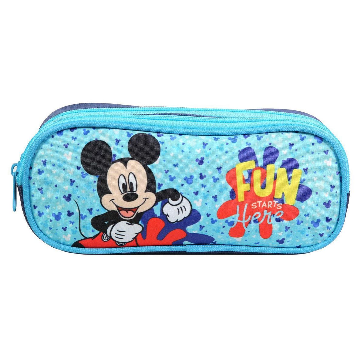 Bagtrotter BAGTROTTER Trousse scolaire 2 compartiments Disney Mickey Bleu