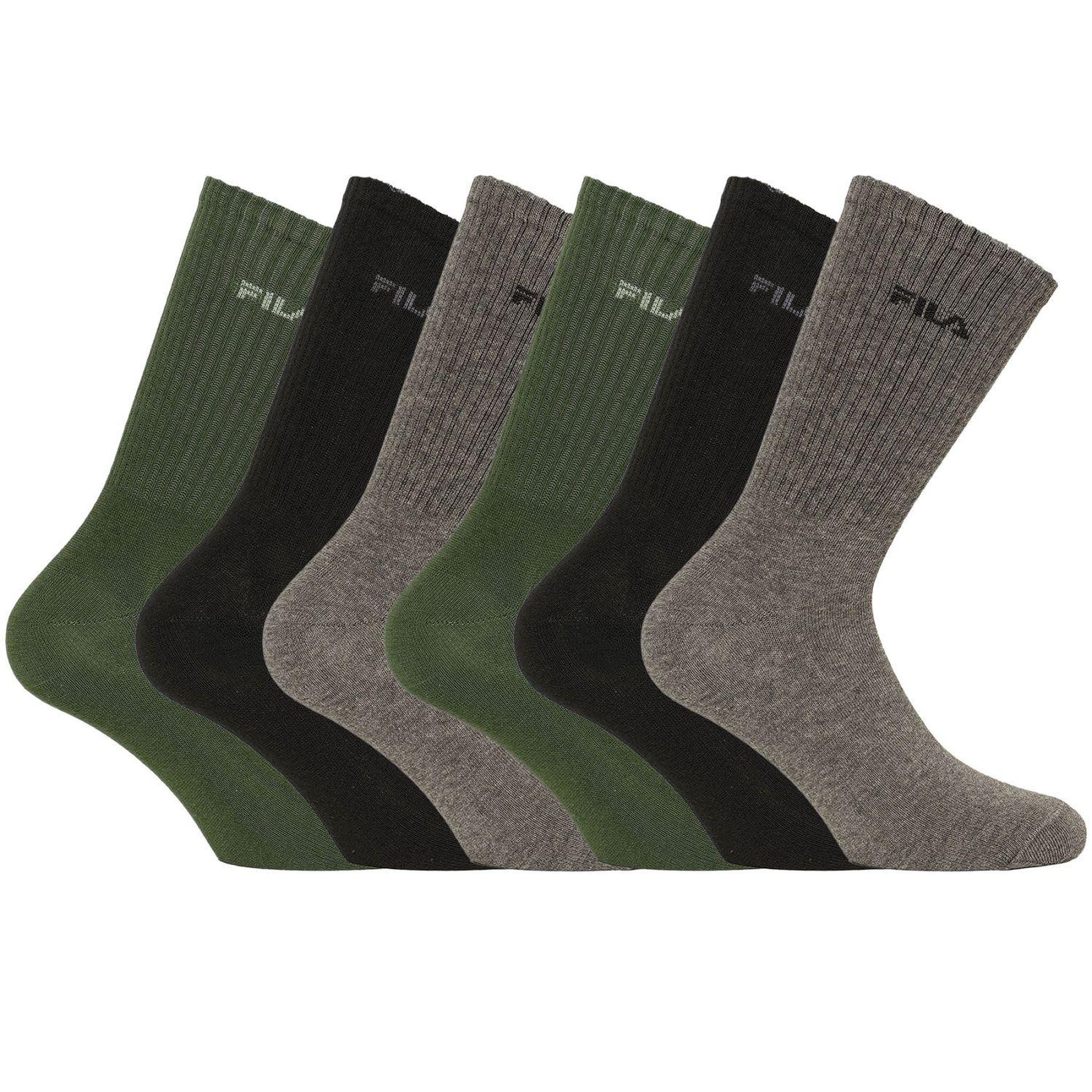 Voir la diapositive 1 : FILA Lot de 6 Paires de tennis homme en viscose de bambou FU5513