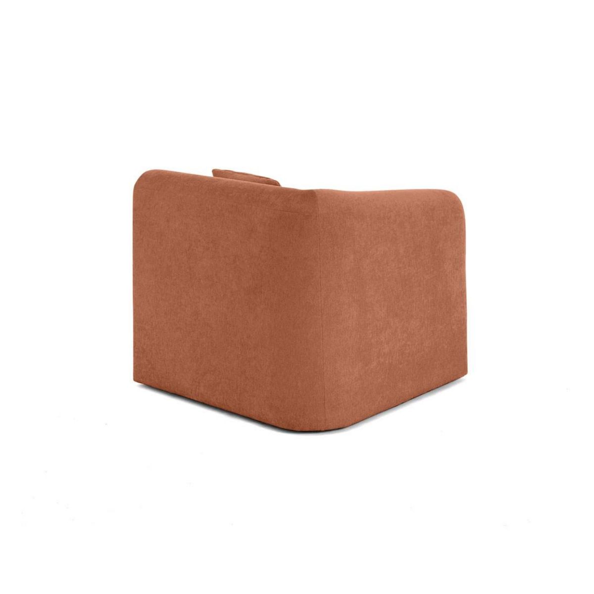 LISA DESIGN Ikare - module d'assise d'angle gauche - en tissu