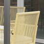 Voir la diapositive 5 : OUTSUNNY Salon de jardin 4 places 4 pièces style colonial table basse coussins inclus résine tressée filée aspect rotin beige