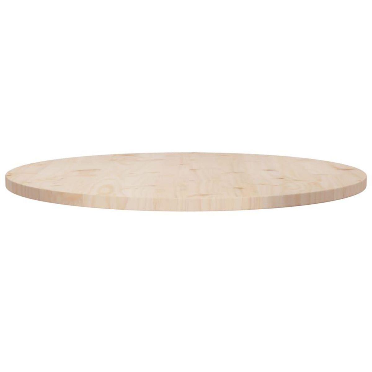 VIDAXL Dessus de table Ø80x2,5 cm Bois de pin massif