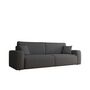 Voir la diapositive 2 : BEST MOBILIER Artemisa - canapé droit 3 places convertible avec coffre en velours côtelé