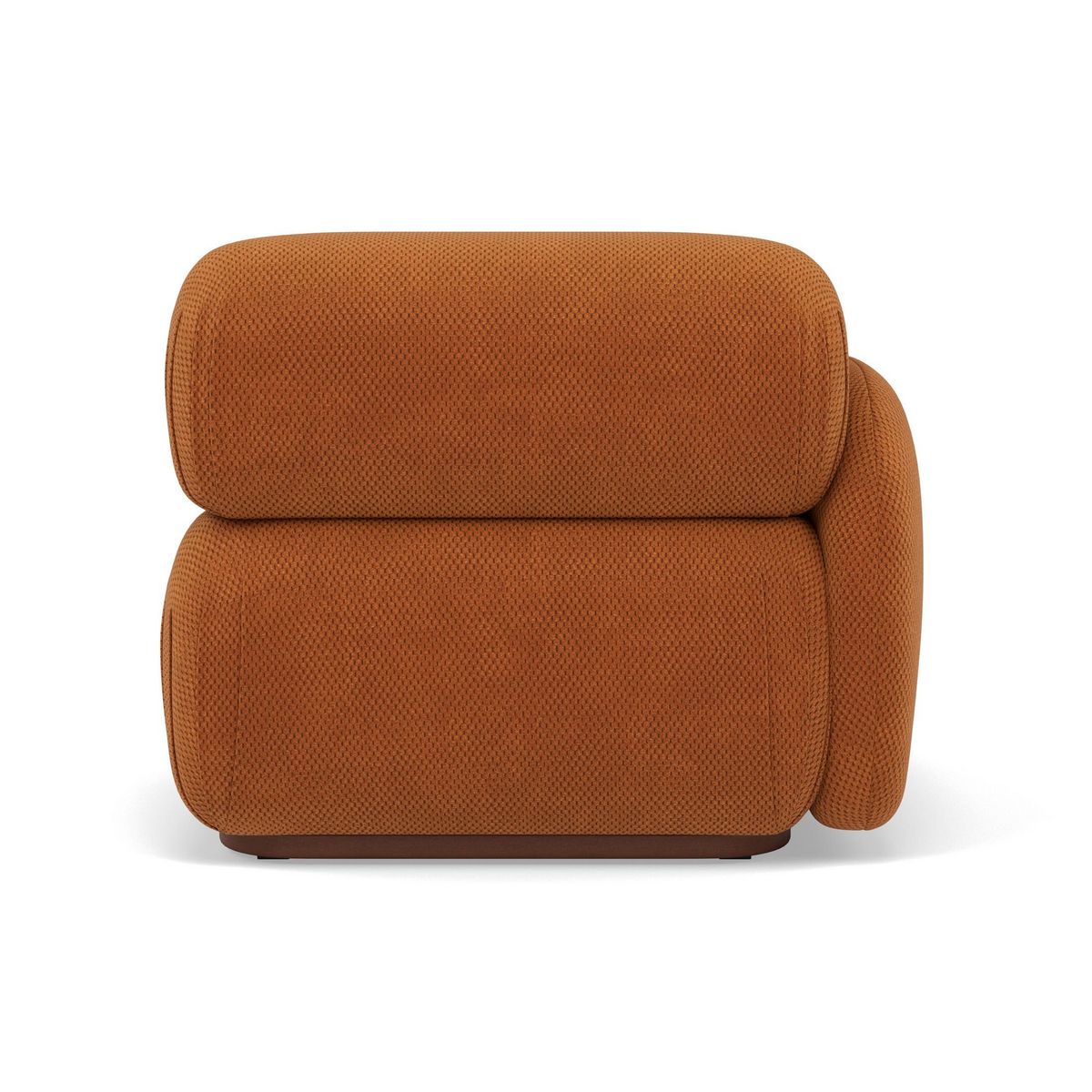 LISA DESIGN Penelope - module d'assise gauche en velours texturé