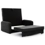 Voir la diapositive 4 : BEST MOBILIER Michelle - canapé droit 3 places convertible avec coffre en velours