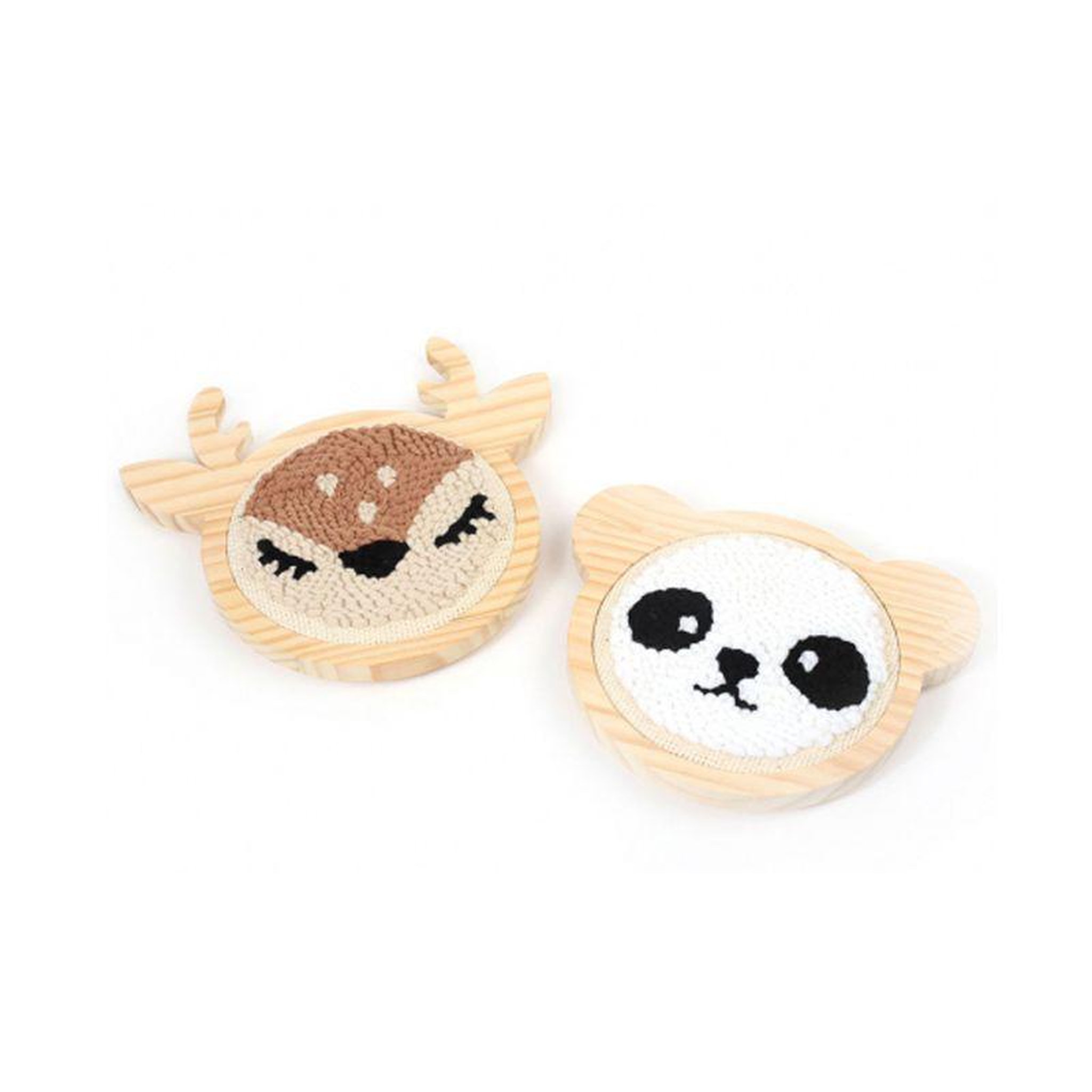Voir la diapositive 2 : Graine créative Coffret punch needle - Petit panda ø 15 cm