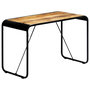 Voir la diapositive 1 : VIDAXL Table a manger 118x60x76 cm Bois de manguier massif brut