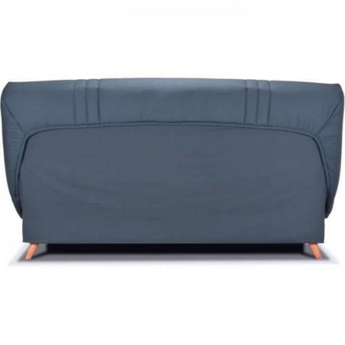MARKET24 COMFORT BULTEX Banquette clic - Tissu bleu + Coussins déco jungle - L193 x P95 x H101- MONA