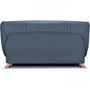 Voir la diapositive 6 : MARKET24 COMFORT BULTEX Banquette clic - Tissu bleu + Coussins déco jungle - L193 x P95 x H101- MONA