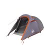 Voir la diapositive 2 : VIDAXL Tente de camping tunnel 3 personnes gris et orange impermeable