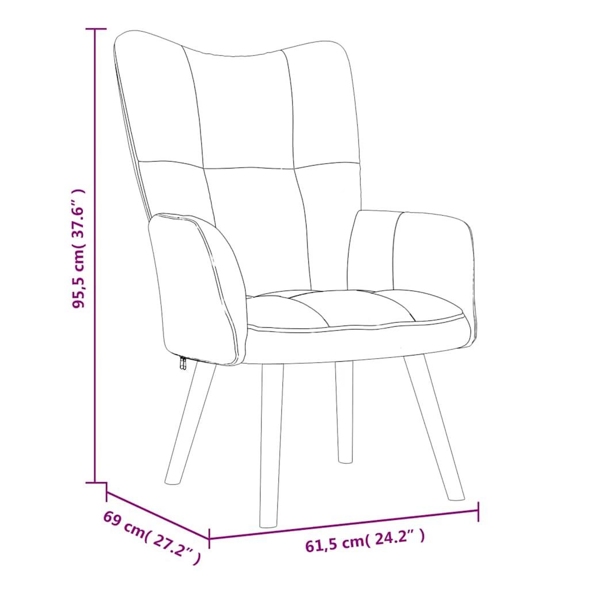 Voir la diapositive 6 : VIDAXL Chaise de relaxation avec repose-pied Jaune moutarde Velours