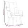 Voir la diapositive 6 : VIDAXL Chaise de relaxation avec repose-pied Jaune moutarde Velours