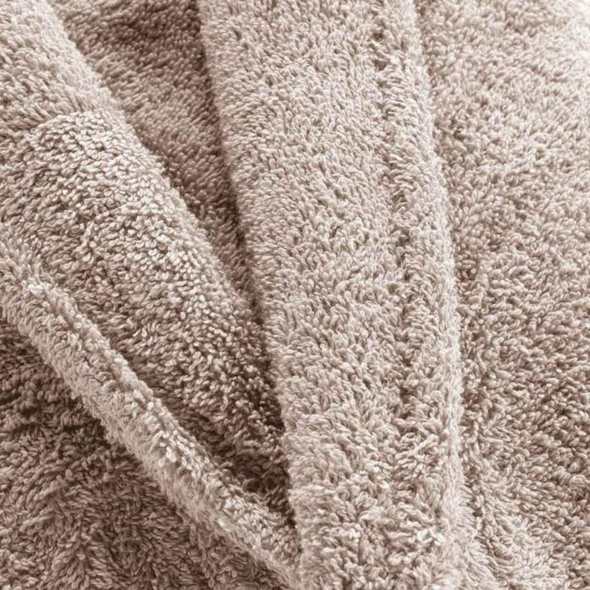 Paris Prix Peignoir Col Châle en Coton  Tendresse  Taupe