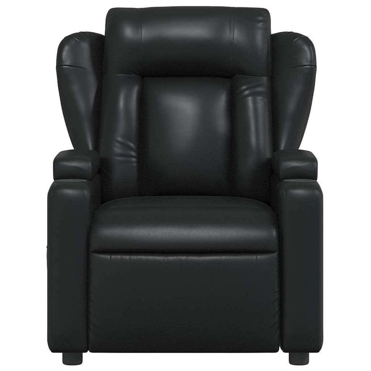 VIDAXL Fauteuil de massage inclinable Noir Similicuir