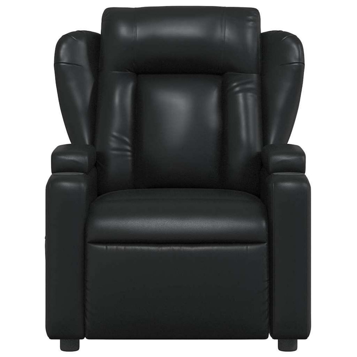 VIDAXL Fauteuil de massage inclinable Noir Similicuir