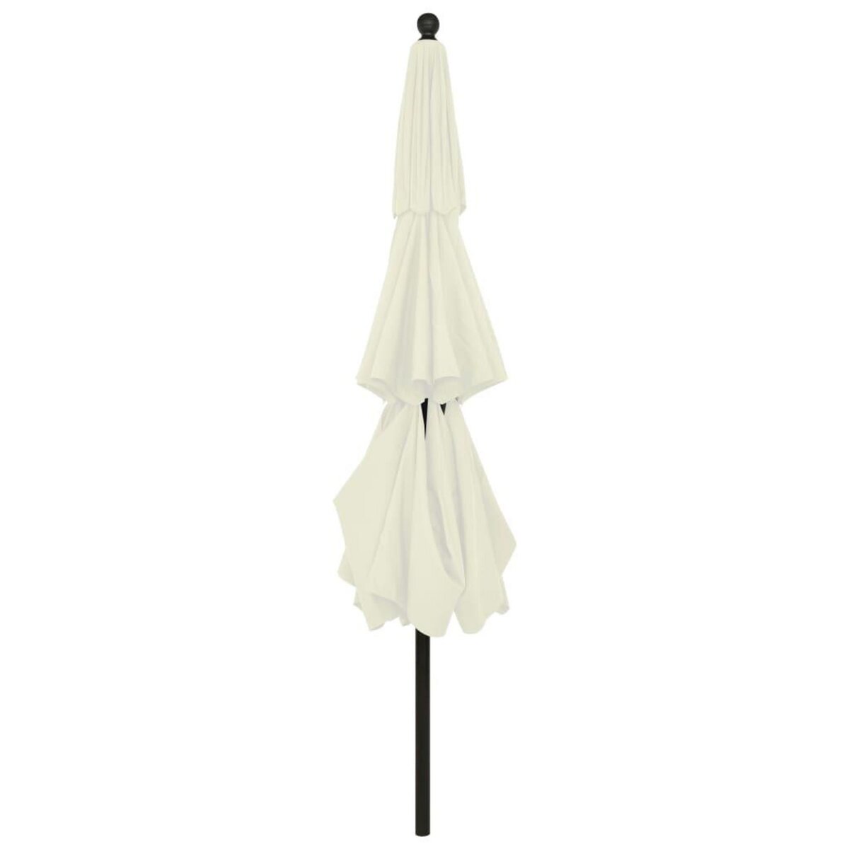 VIDAXL Parasol de jardin a 3 niveaux avec mat en aluminium sable 3,5 m