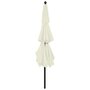 Voir la diapositive 4 : VIDAXL Parasol de jardin a 3 niveaux avec mat en aluminium sable 3,5 m