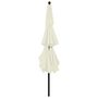 Voir la diapositive 4 : VIDAXL Parasol de jardin a 3 niveaux avec mat en aluminium sable 3,5 m