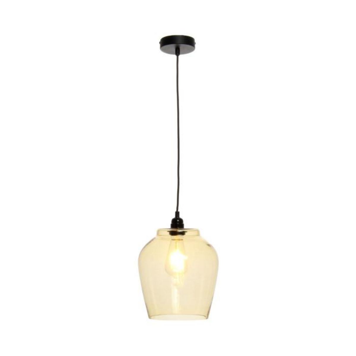 Paris Prix Lampe Suspension en Verre  Sombra  29cm Orange