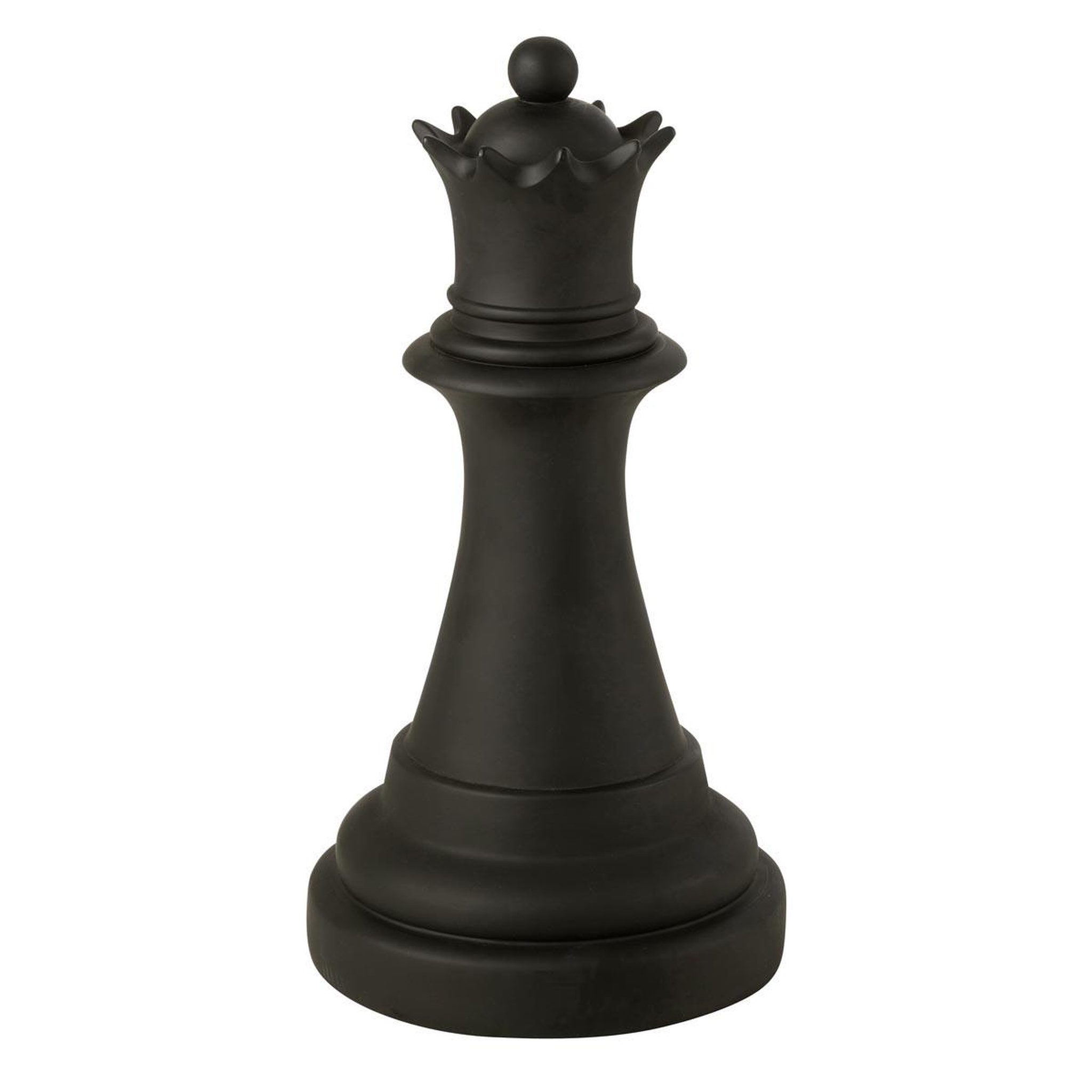 J-LINE Pièce d'échec déco  reine  67cm noir