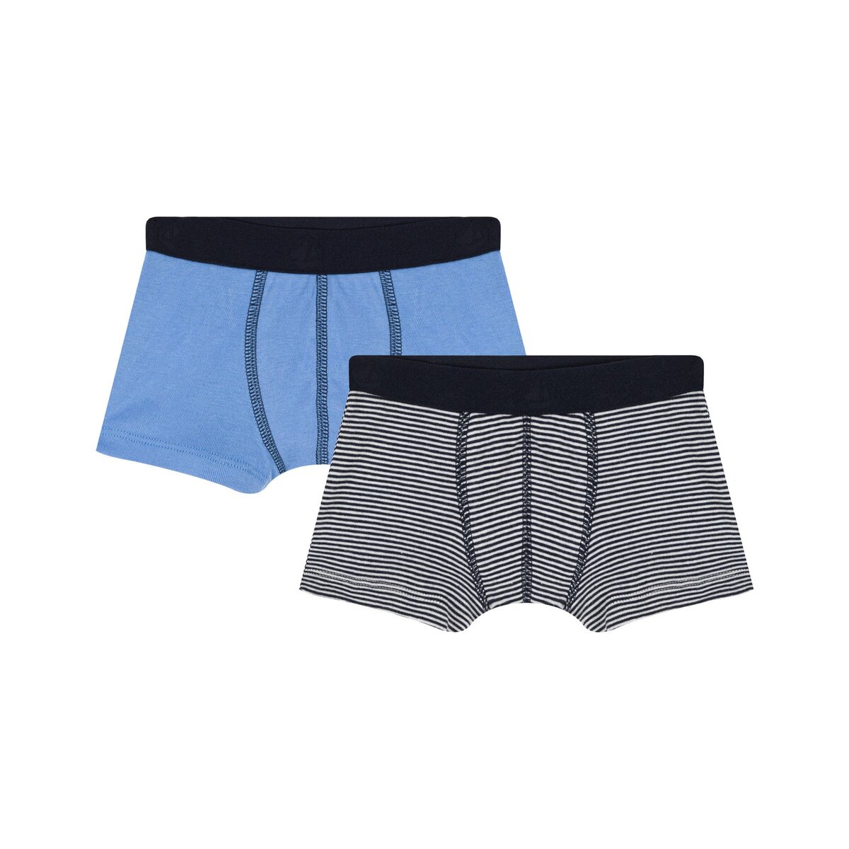 PETIT BATEAU Lot de 2 boxers gar on pas cher Auchan