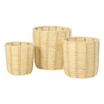 Paris Prix Lot de 3 Paniers de Rangement  Trenton  35cm Naturel & Beige
