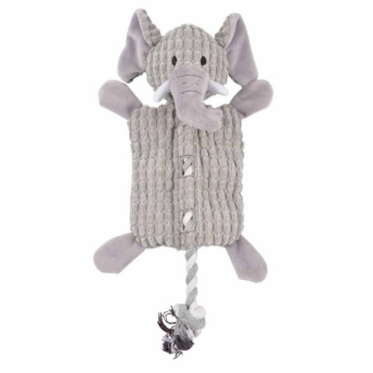 Paris Prix Peluche pour Chien  Éléphant  37cm Gris