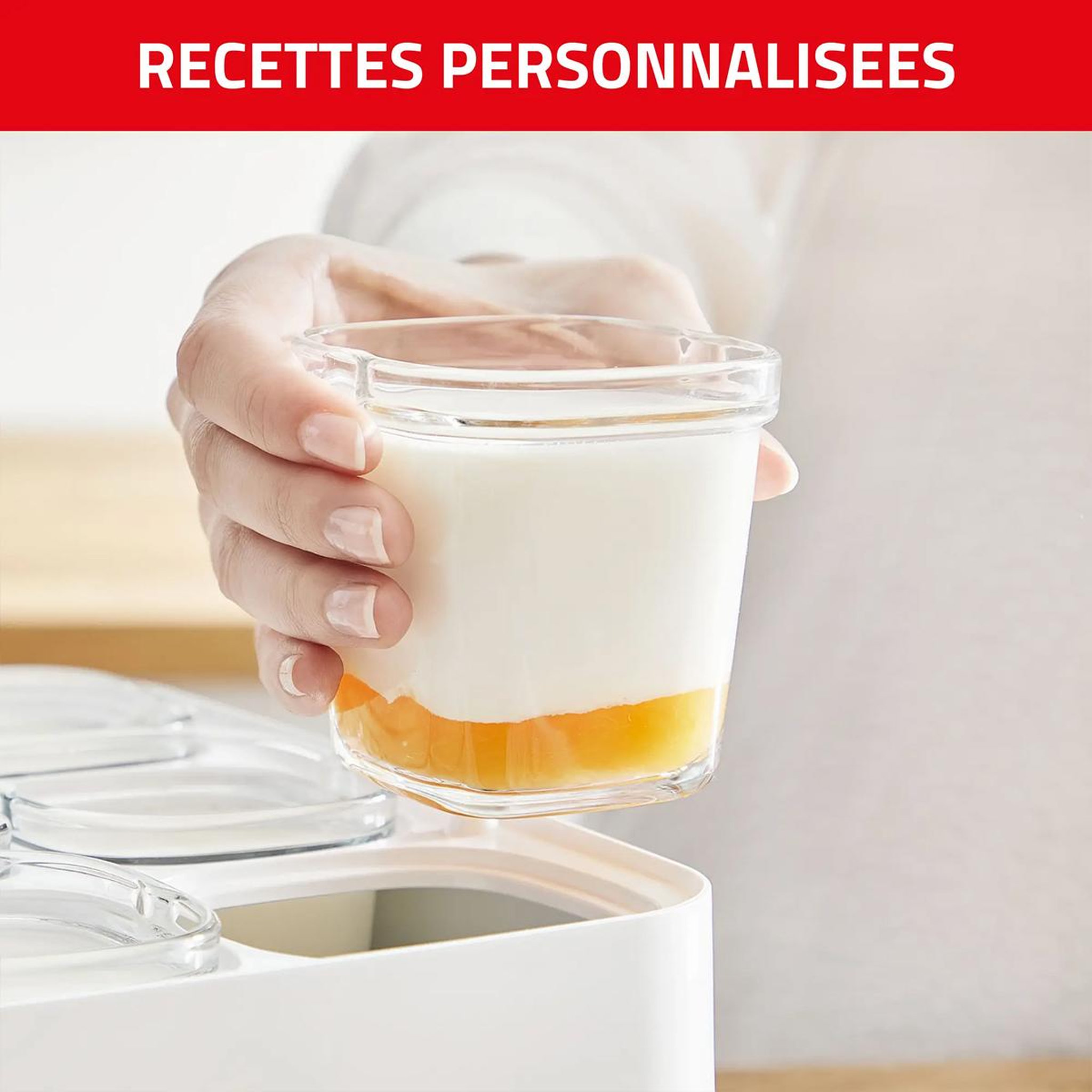 Voir la diapositive 2 : TEFAL Yaourtière 6 pots de 140ml 450w - yg660132