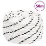 Voir la diapositive 6 : VIDAXL Corde de bateau tresse Blanc 16 mmx50 m Polyester