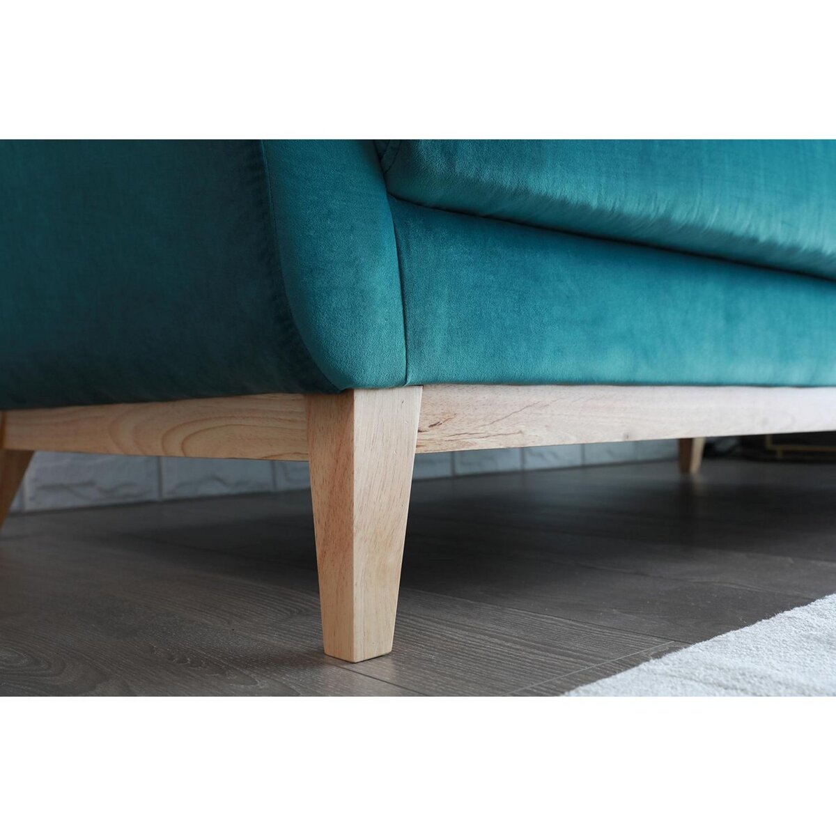 CONCEPT USINE Canapé 3 places en velours vert HOGA