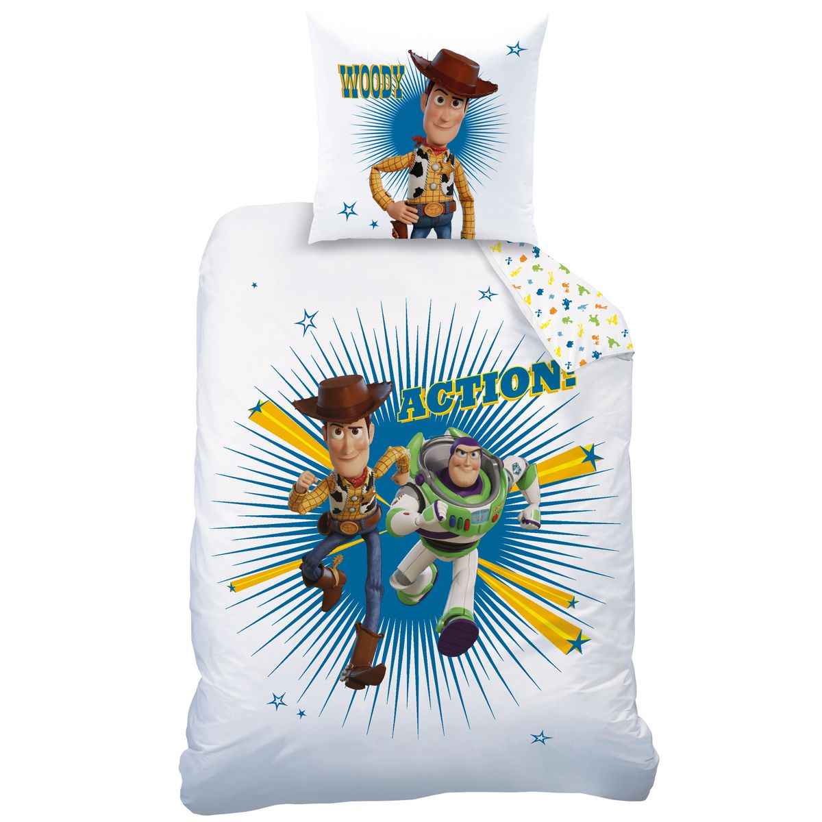 TOY STORY  Parure housse de couette enfant en coton 57 fils TOY STORY 4 ACTION