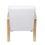 Voir la diapositive 5 : The Home Deco Factory Fauteuil de salon en bouclette Stavern - Blanc