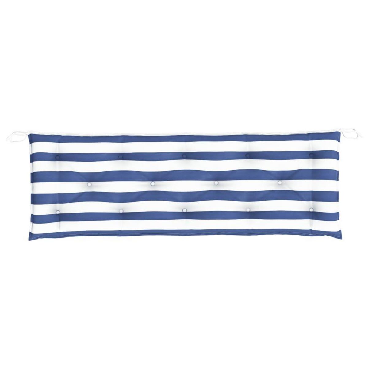 VIDAXL Coussin de banc de jardin rayures bleues et blanches 150x50x7cm