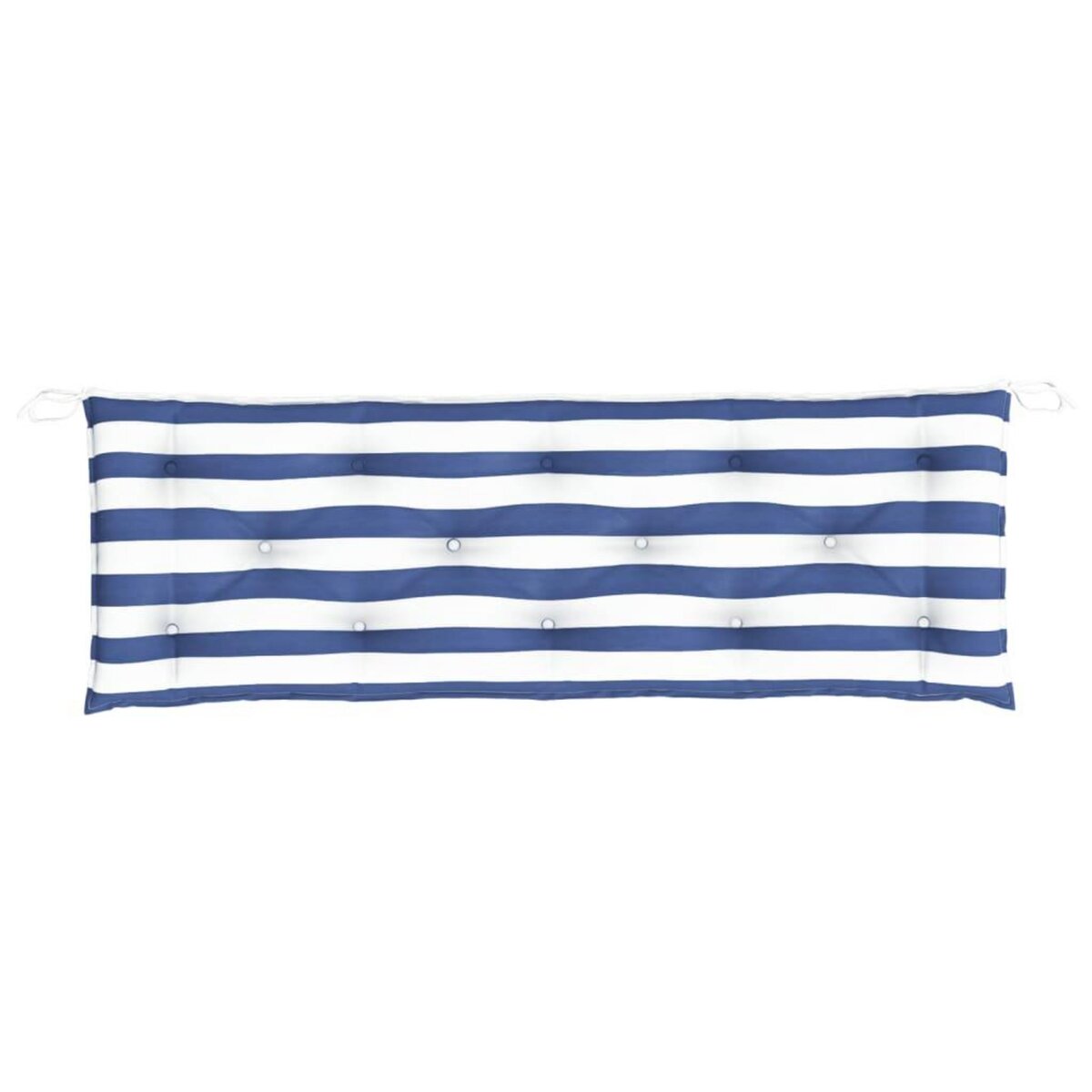 VIDAXL Coussin de banc de jardin rayures bleues et blanches 150x50x7cm