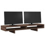 Voir la diapositive 3 : VIDAXL Support de moniteur chêne marron 100x27x15 cm bois d ingénierie