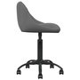 Voir la diapositive 3 : VIDAXL Chaise de bureau Gris fonce Velours