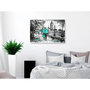 Voir la diapositive 2 : Paris Prix Tableau Imprimé  Walk in London Wide Turquoise