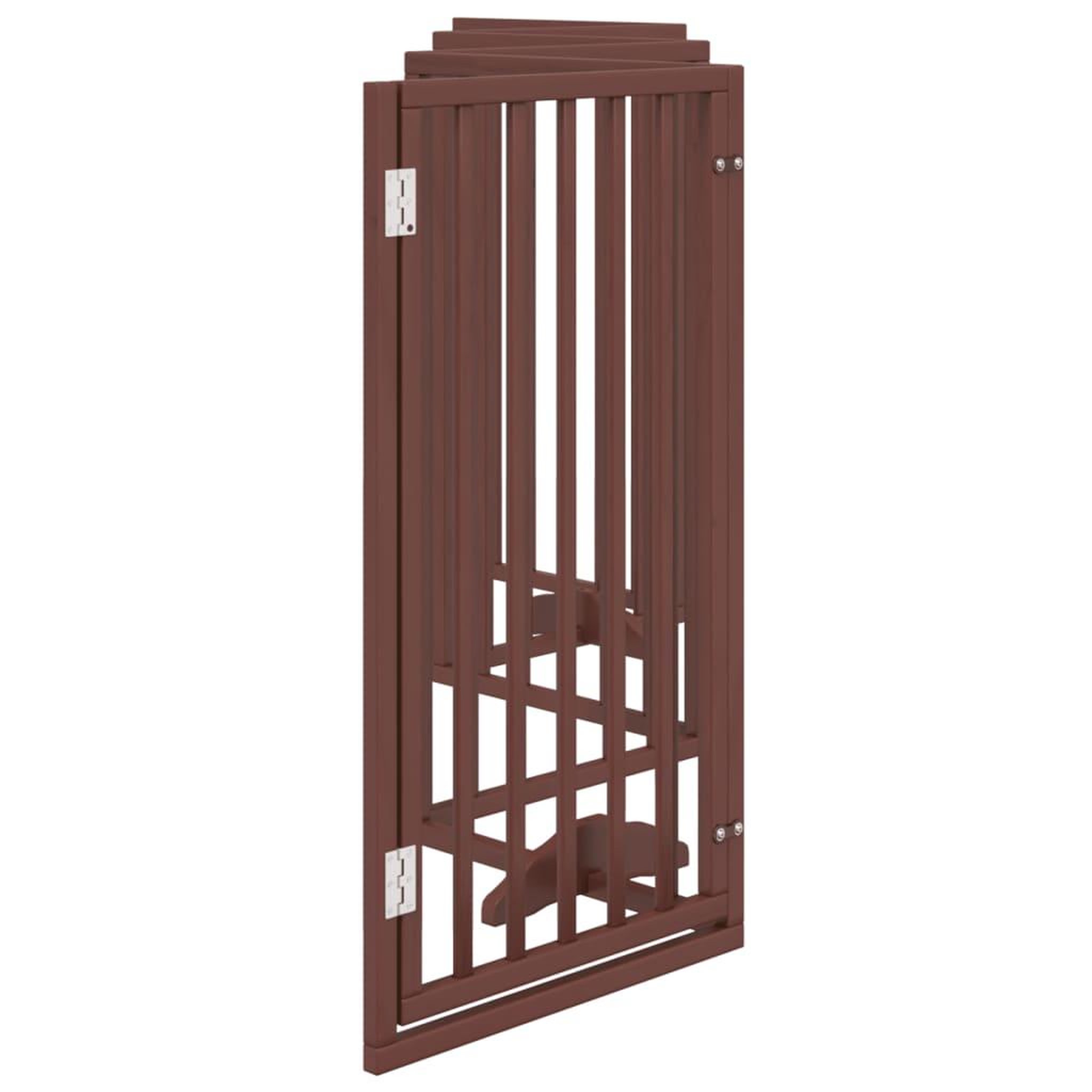 Voir la diapositive 5 : VIDAXL Barriere pour chiens avec porte 6 panneaux bois de peuplier