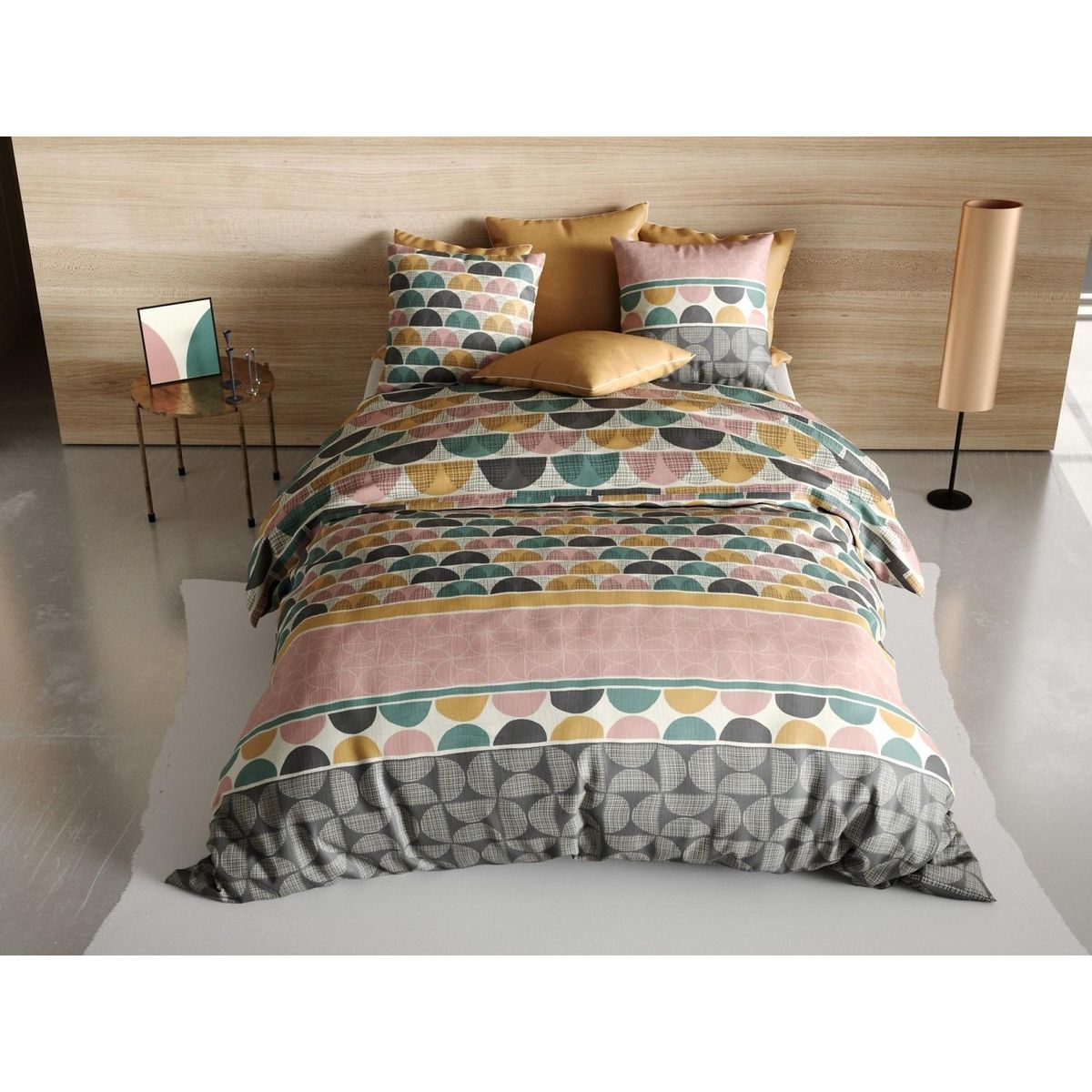 ATELIER DU COTON Parure housse de couette 100% coton 57fils thanos